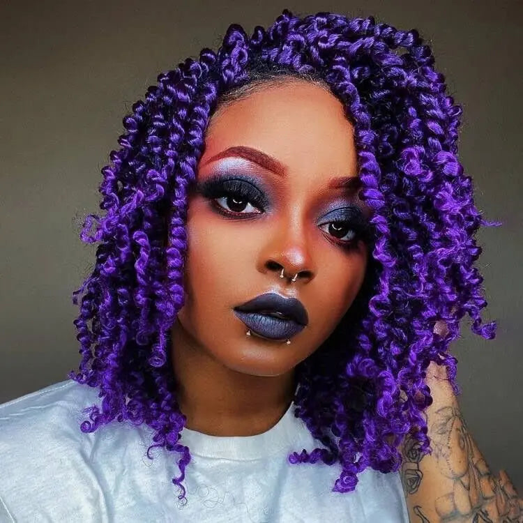 ( US ONLY) FAST SHIPPING NB | Toyotress® Tiana Passion Twist Hair - Pre-twisted Crochet Braids Natural Black, Pre-looped Synthetic Braiding Hair Extensions Toyotress
